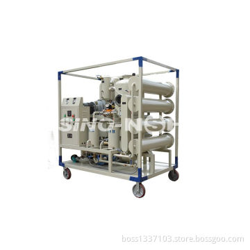 double-stage vacuum transformer oil regeneration unit